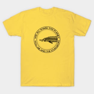 Sturgeon design - meaningful fish drawing for animal lovers T-Shirt